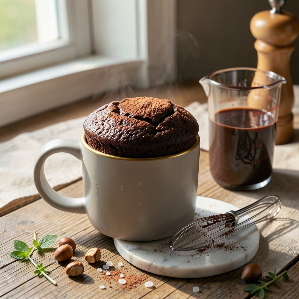 5 Minute Chocolate Mug Cake Recipe: Single-Serve Fudgy Magic in Microwave