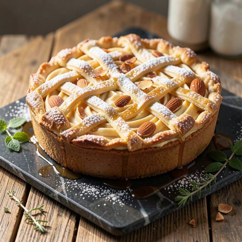 Almond Tart Cake Recipe: Nutty Swirls and Crispy Caramelized Top