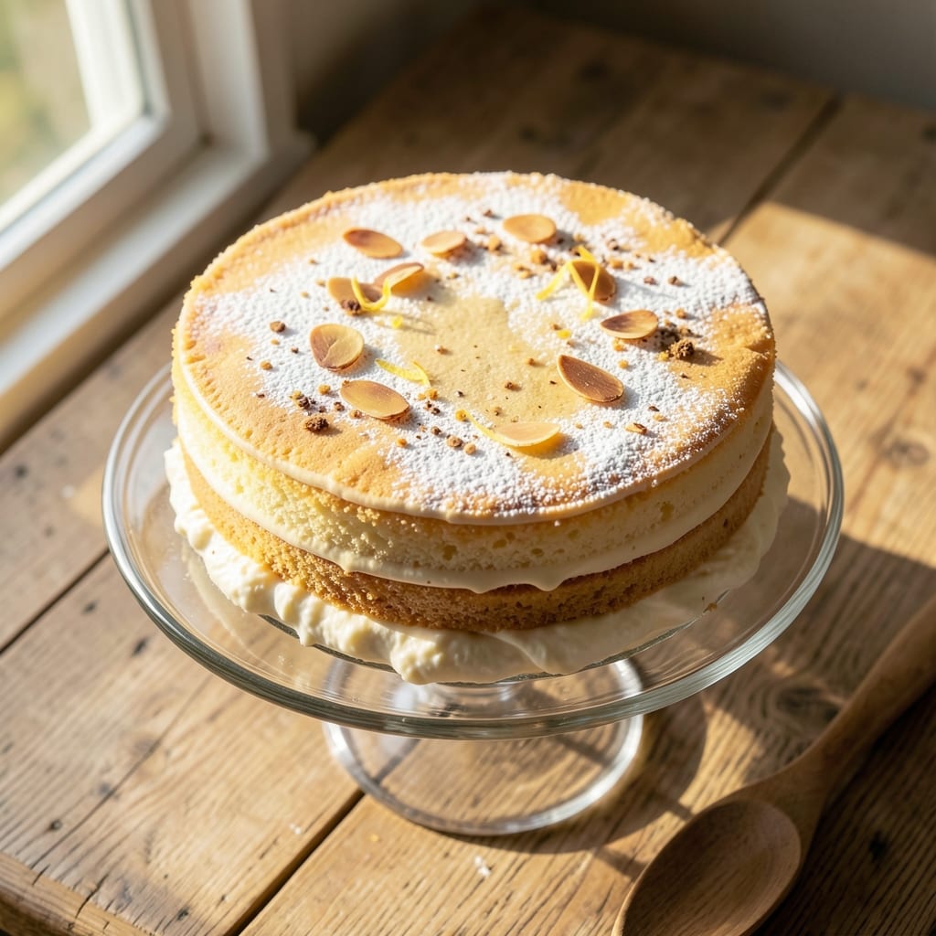 Amaretto Sponge Cake Recipe: Nutty Liqueur Swirls and Light-as-Air Layers