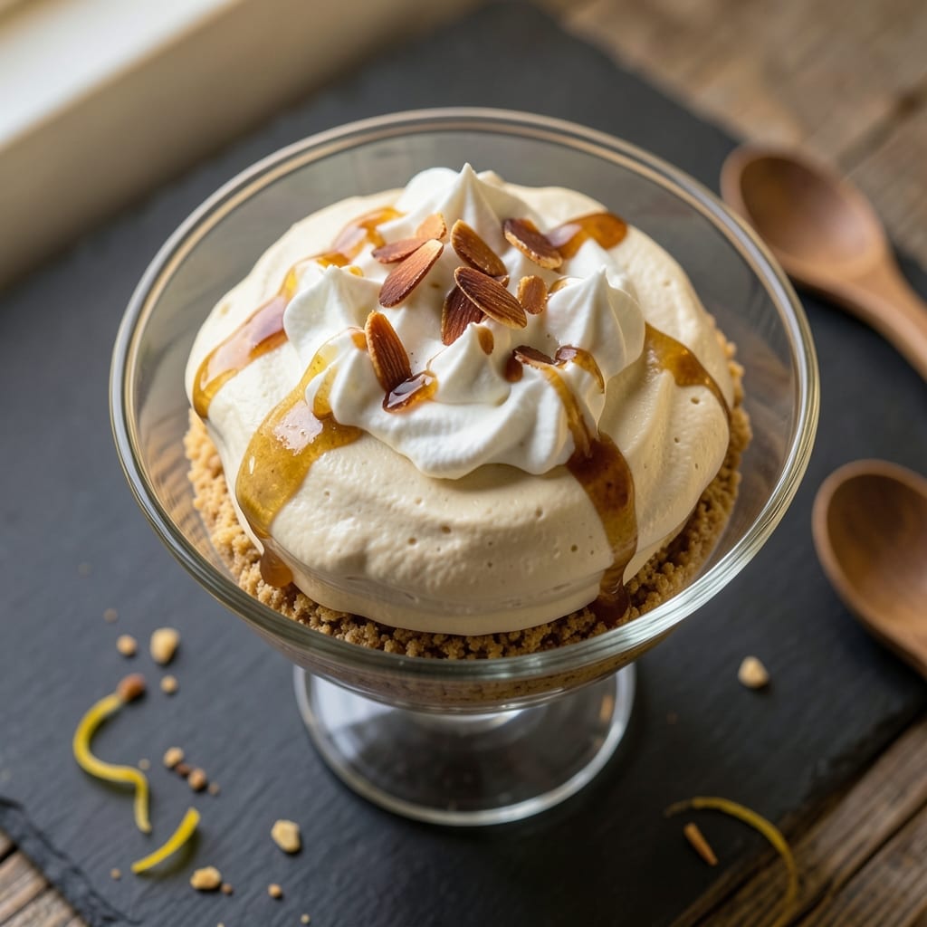 Amaretto Mousse Cake Recipe: Boozy Almond Cloud With No-Bake Ease