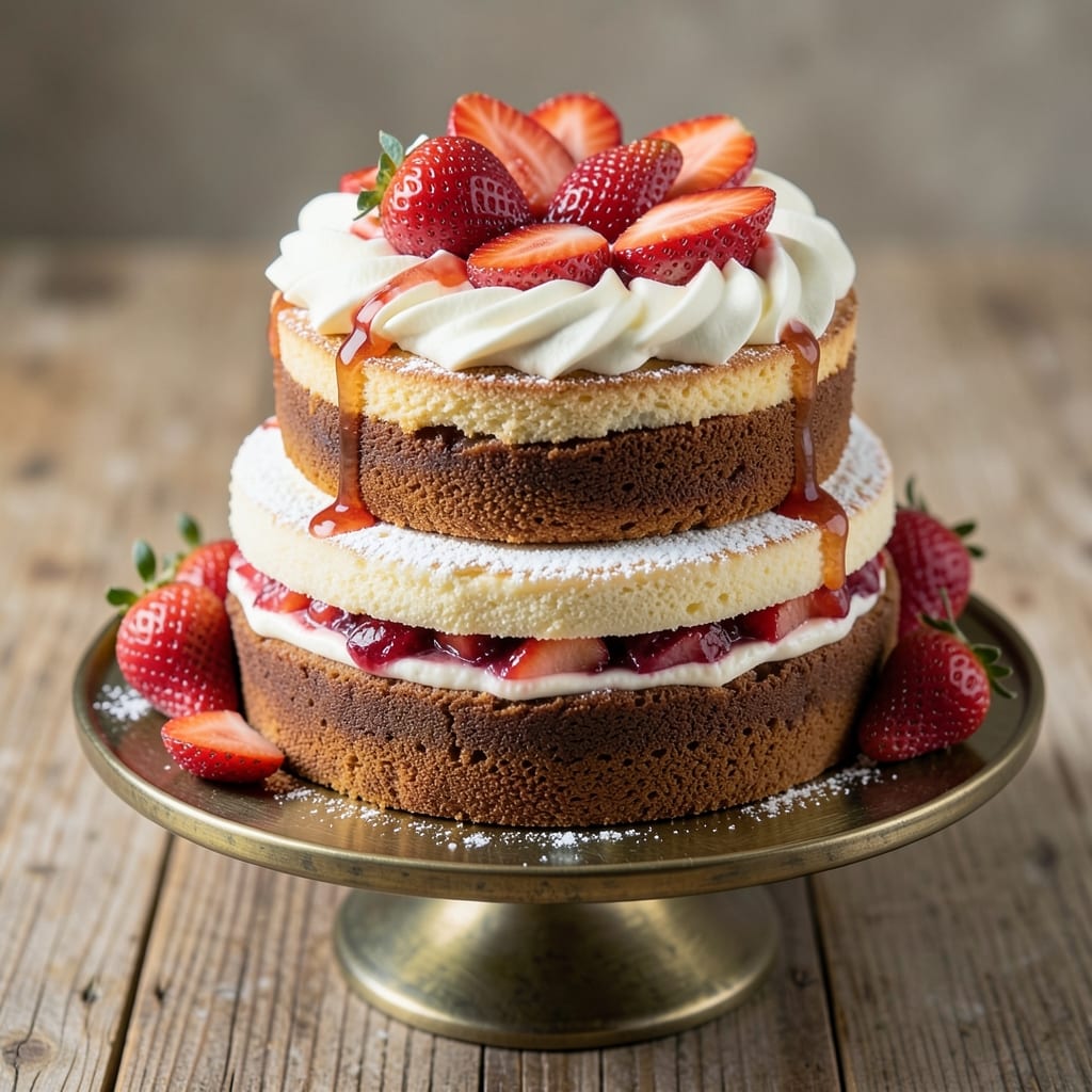 Ambrosia Bakery Fresh Strawberry Cake Recipe: Layers of Vanilla Swirl and Juicy Fruit