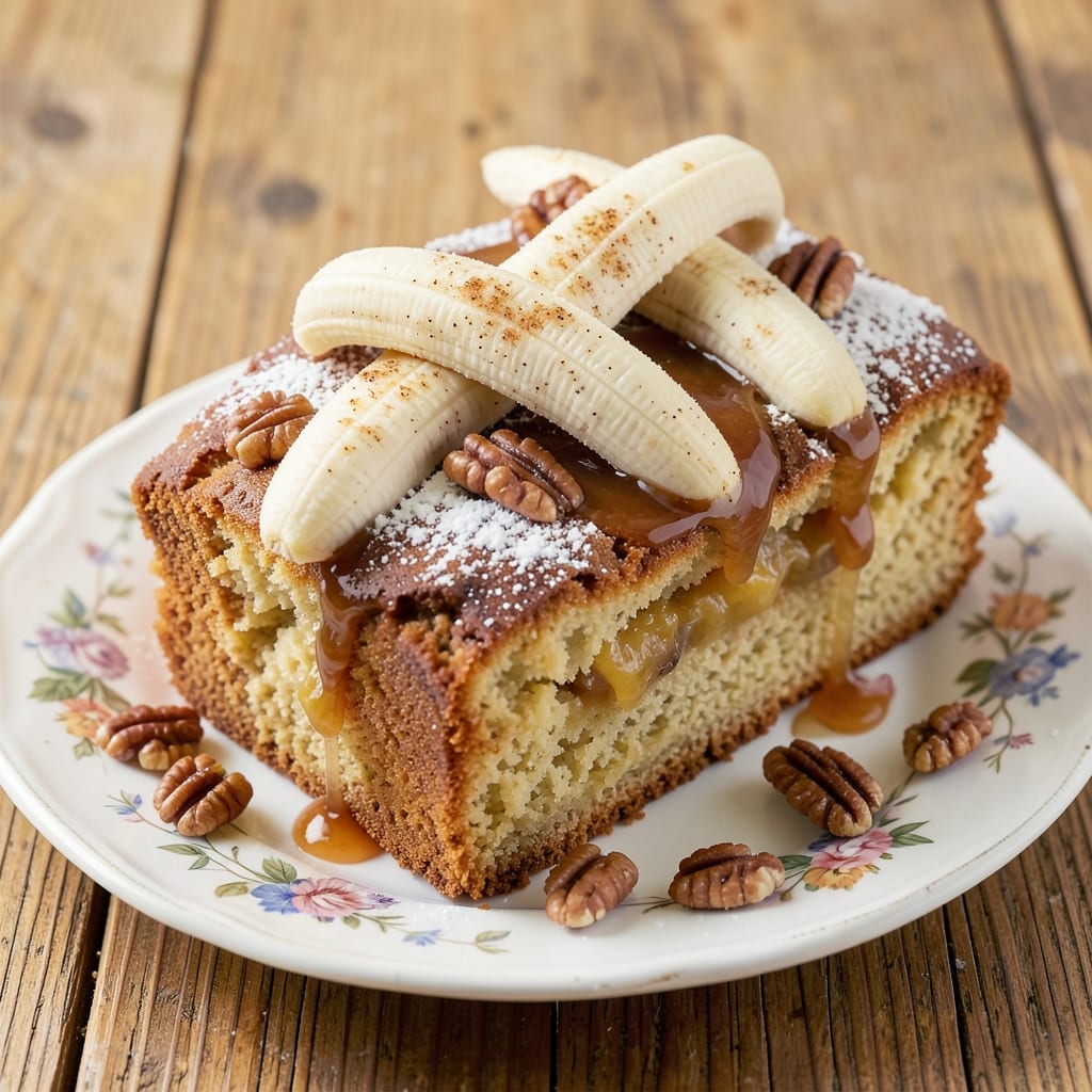 Amazing Banana Cake Recipe: Moist Layers with Caramelized Banana Swirl