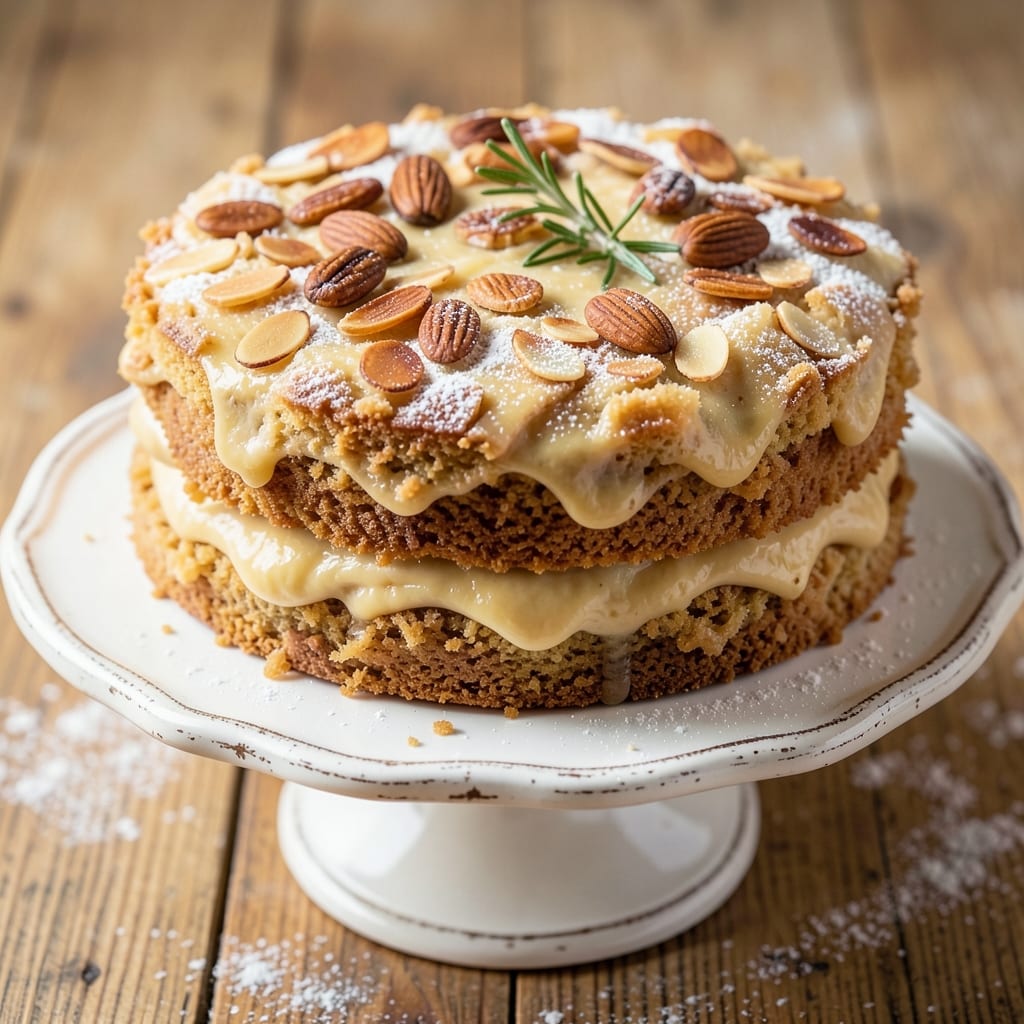 Almond Custard Seven Sisters Coffee Cake Recipe: Vanilla-Infused Layers with Buttery Crisp Crown