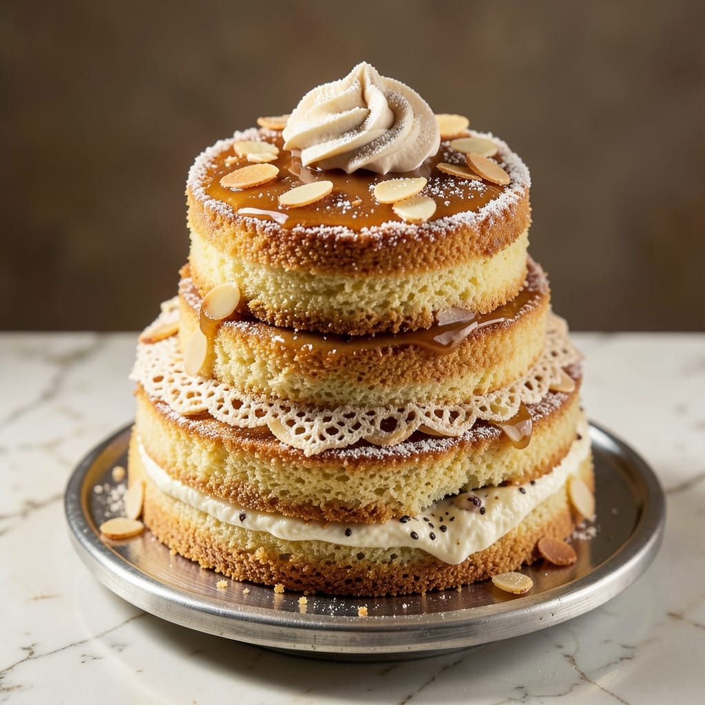 Amaretto Divine Cake Recipe: Almond-Infused Layers with Boozy Caramel Drizzle
