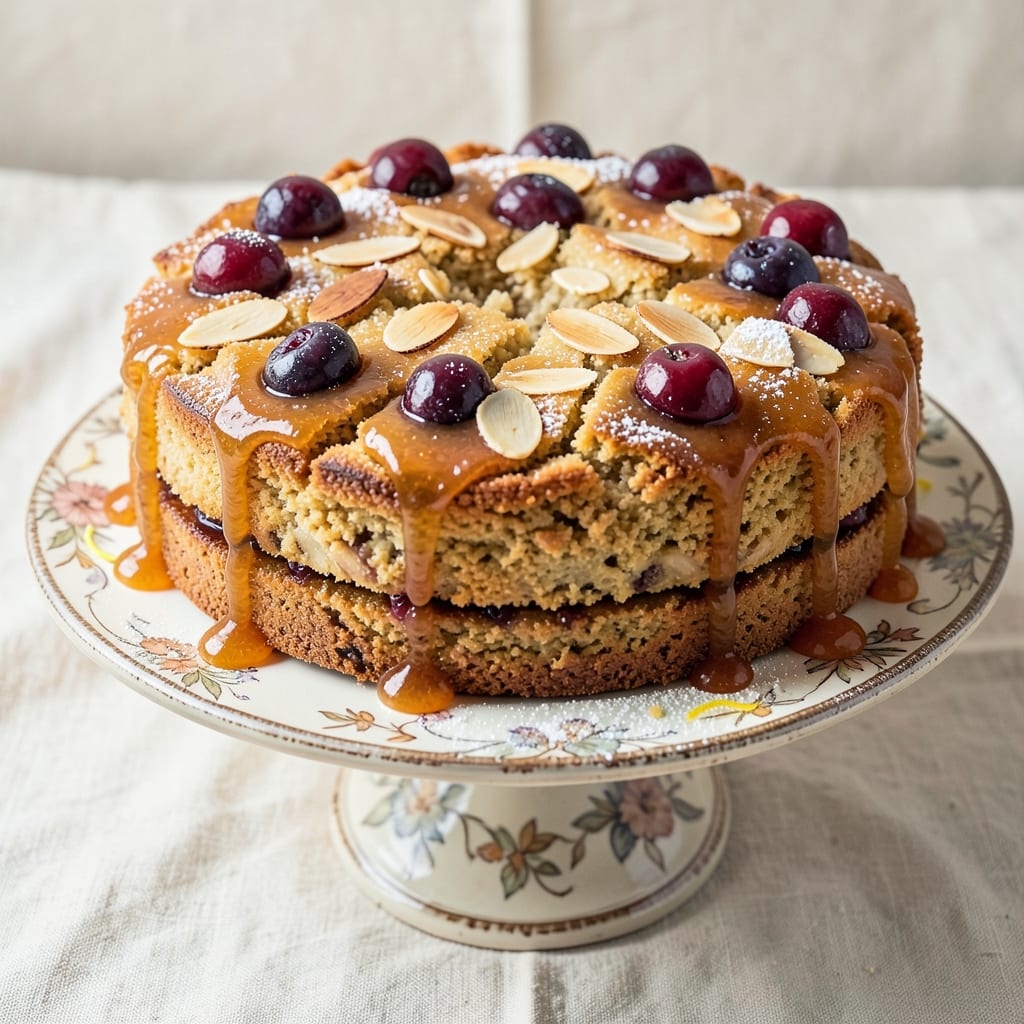 Almond Meal Fruit Cake Recipe: Nutty Swirls and Spiced Moisture