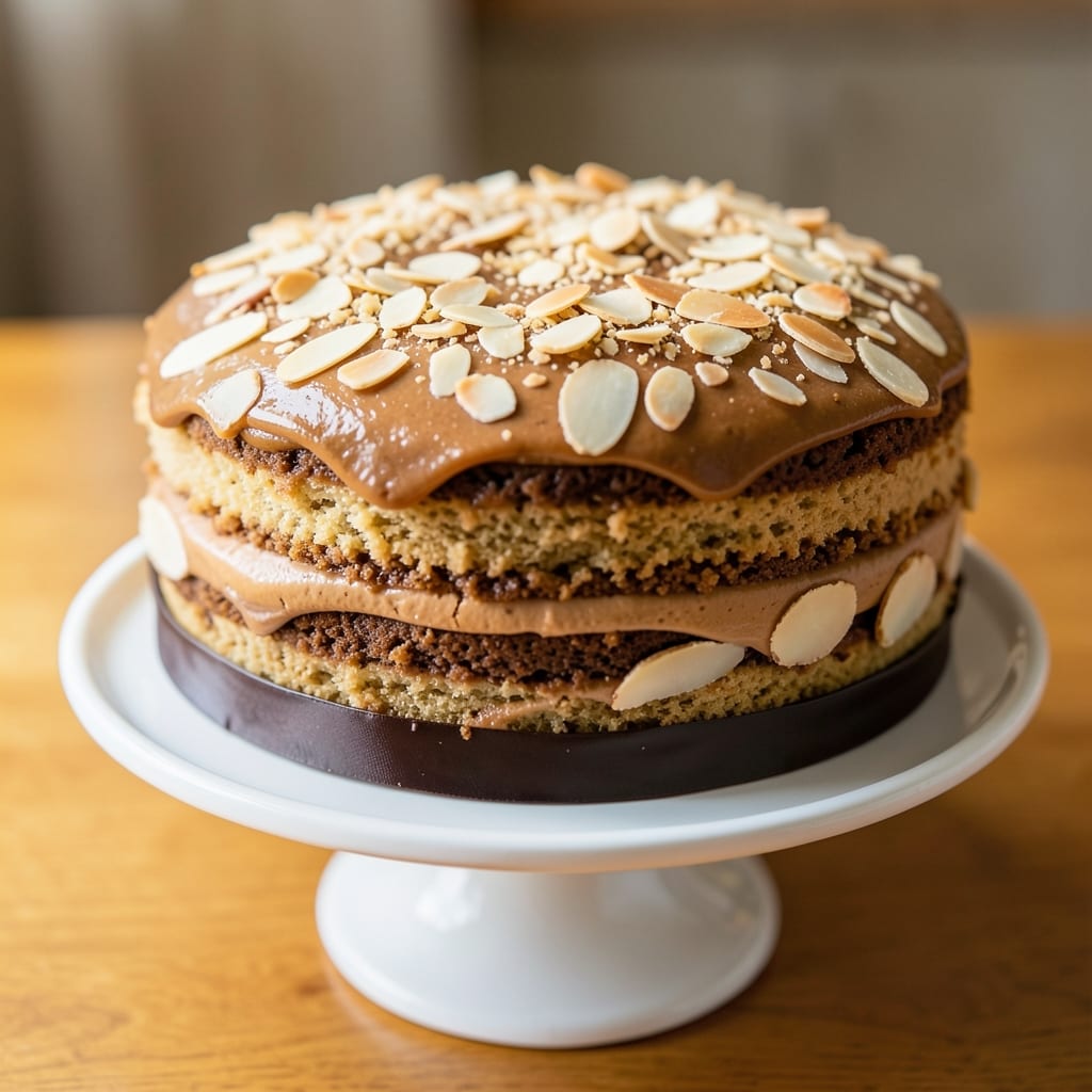 Almond Praline Cake Recipe: Nutty Caramel Swirls and Crispy Top